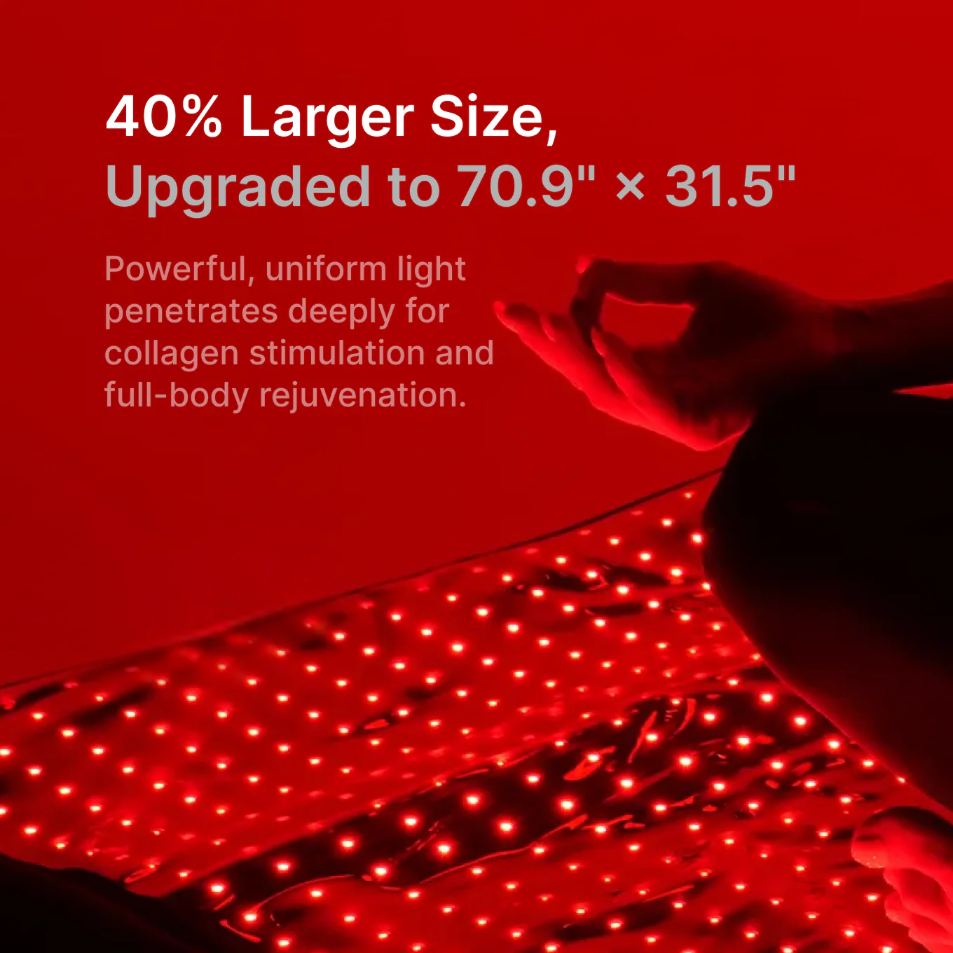 JOVS Full-Spectrum Red Light Therapy Mat - Image 2