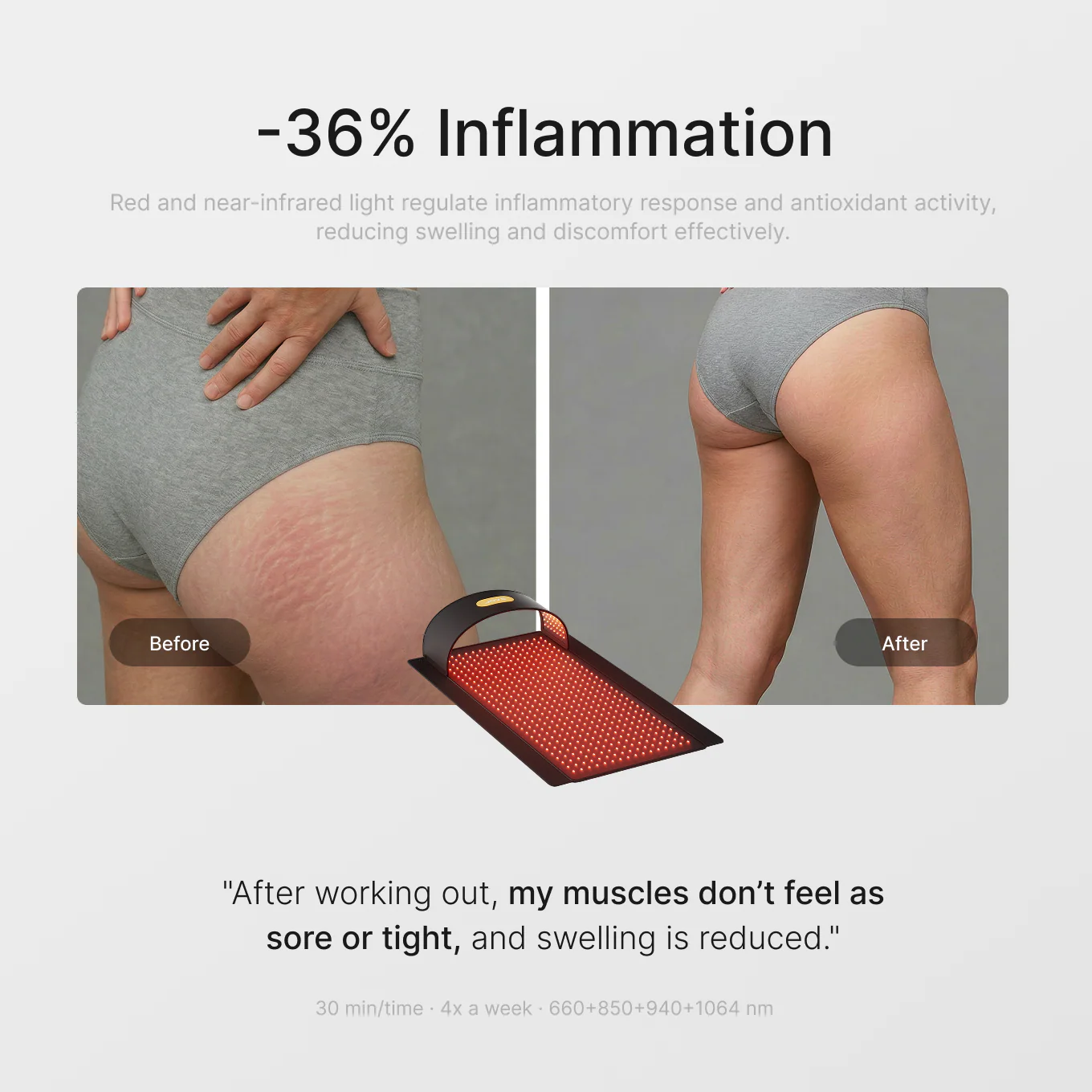 JOVS Full-Spectrum Red Light Therapy Mat - Image 5