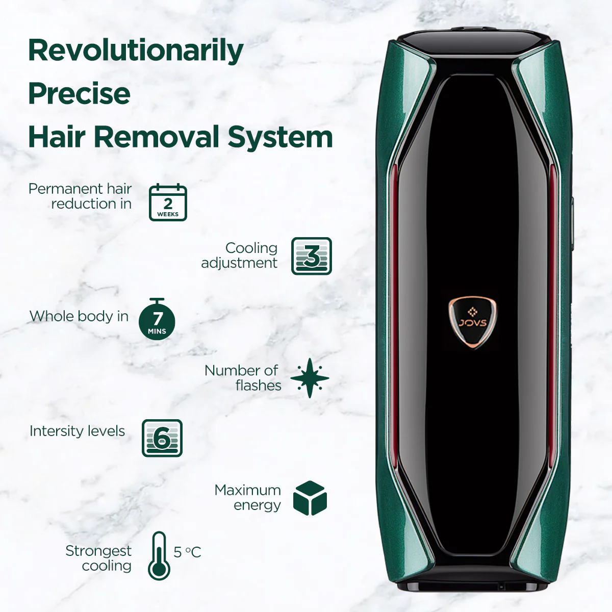 JOVS X™ 3-in-1 IPL Hair Removal Device | Canadian exclusive - Image 4
