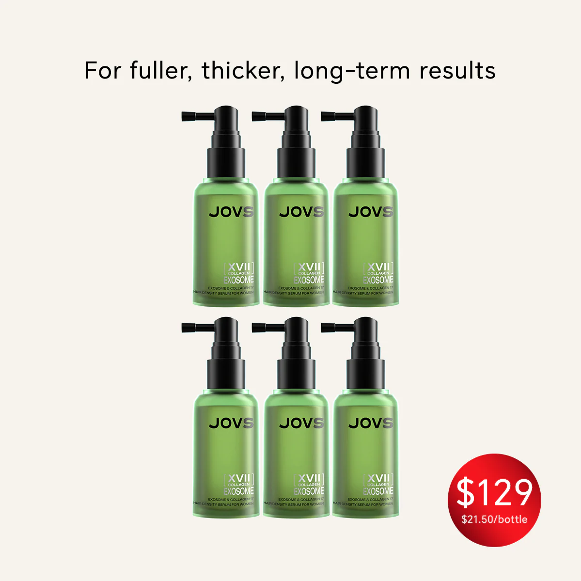 JOVS Exosome & Collagen 17 Hair Density Serum - Image 8
