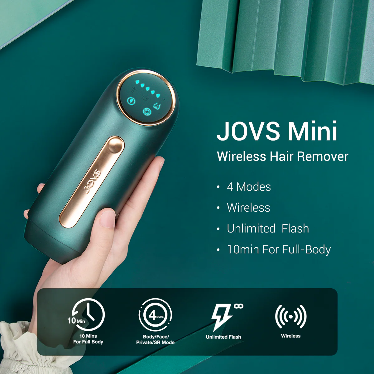 JOVS Mini Wireless IPL Hair Removal Device(Canada) - Image 6