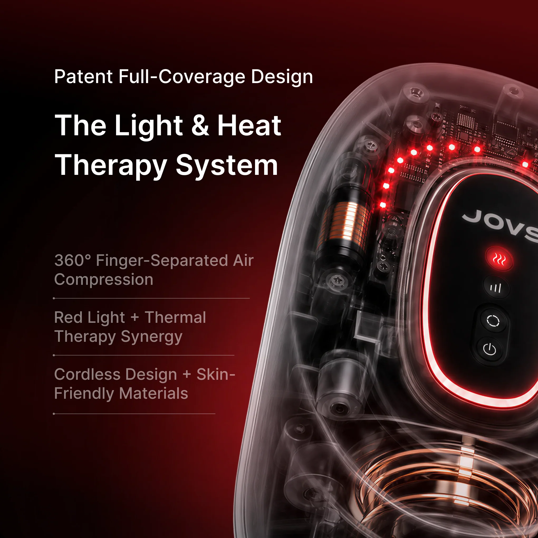 JOVS Red Light Compression Hand Massager - Image 3